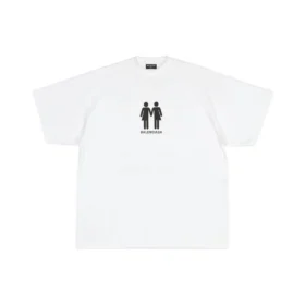 Pride 22 Oversized bomulds-T-shirt “Hvid Sort” 694576TMVO20904 Pride 22 Oversized bomulds-T-shirt “Hvid Sort” 694576TMVO20904