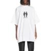 Pride 22 Oversized bomulds-T-shirt “Hvid Sort” 694576TMVO20904