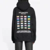 Pride-hettetrøje, boxy pasform “Black” 651799TMVO31070