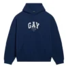 Pride-hettetrøje med boksformet pasform “Navy” 651799TLV548561