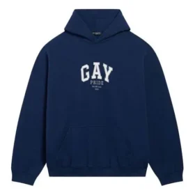 Pride-hettetrøje med boksformet pasform “Navy” 651799TLV548561