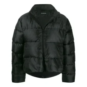 Pufferjakke med broderet logo “Black” 582998TFO061000