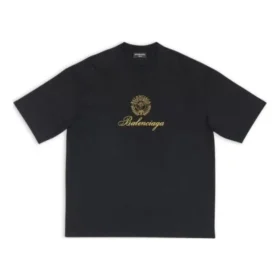 Qixi Crest T-shirt, medium pasform, “Black” 612966TMVL41075 Qixi Crest T-shirt, medium pasform, “Black” 612966TMVL41075