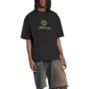 Qixi Crest T-shirt, medium pasform, “Black” 612966TMVL41075