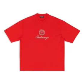 Qixi Crest T-shirt, medium pasform, “Rød”, 612966TMVL46971 Qixi Crest T-shirt, medium pasform, “Rød”, 612966TMVL46971