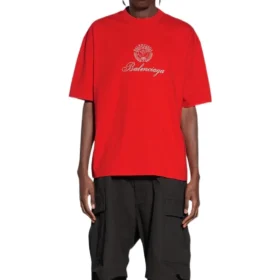 Qixi Crest T-shirt, medium pasform, “Rød”, 612966TMVL46971 Qixi Crest T-shirt, medium pasform, “Rød”, 612966TMVL46971