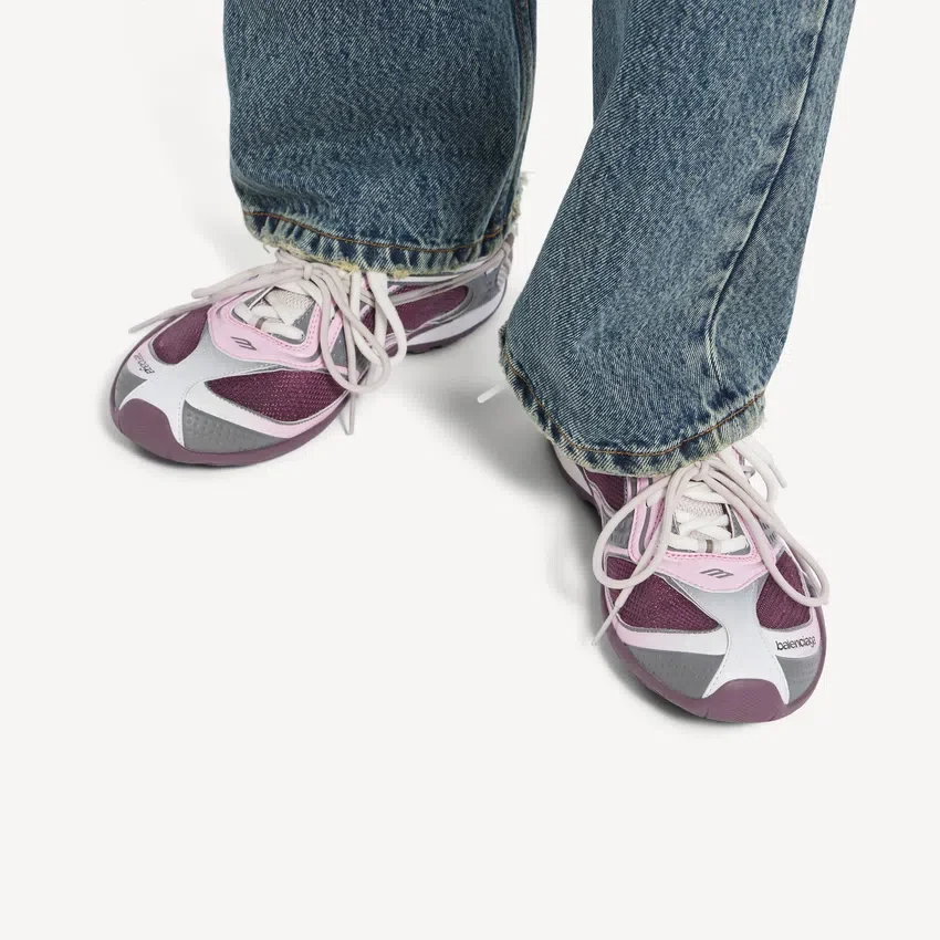 Radar Gradient Lines-Sneakers til kvinder i lilla/grå/lyserød/hvid Radar Gradient Lines-Sneakers til kvinder i lilla/grå/lyserød/hvid
