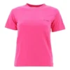 Retro-T-shirt med lille logo, kortærmet, lyserød 570796TBV435630