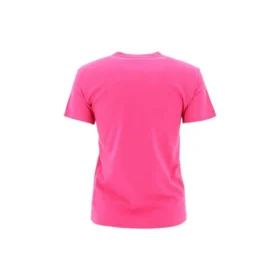 Retro-T-shirt med lille logo, kortærmet, lyserød 570796TBV435630
