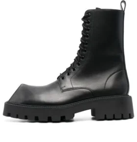 Rhino 25 mm snørestøvler “Black Smooth Calfskin” 712638WBB501000