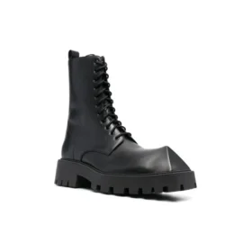 Rhino 25 mm snørestøvler “Black Smooth Calfskin” 712638WBB501000