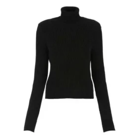 Ribbet, trykt FREE-rullekravesweater “Black” 662722T32101070