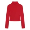 Ribbet, trykt FREE-rullekravesweater “Red” 662722T32106167