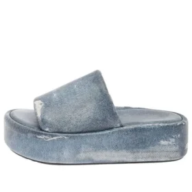 Rise-sandaler “Denim Print Leather” 656960WBMA14000