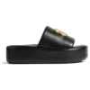 Rise-sandaler “Sort, skinnende nappa-lammeskind” 788494WB7E11080