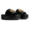Rise-sandaler “Sort, skinnende nappa-lammeskind” 788494WB7E11080