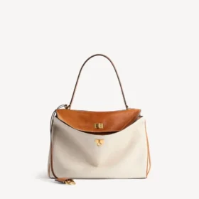 Rodeo-håndtaske til kvinder, medium, i beige/tan cowboy