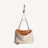 Rodeo-håndtaske til kvinder, medium, i beige/tan cowboy