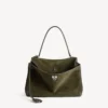 Rodeo-håndtaske til kvinder, medium, i khaki Rodeo-håndtaske til kvinder, medium, i khaki