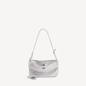 Rodeo-sling-pochette til kvinder med rhinestones i røggrå