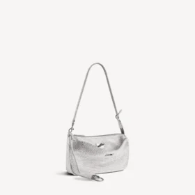 Rodeo-sling-pochette til kvinder med rhinestones i røggrå