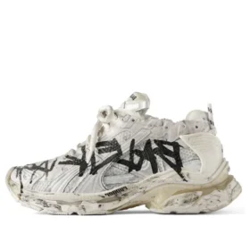 Runner Graffiti Sneakers “White Black” 772774W3RBQ9010