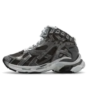 Runner High Top Sneakers “Gråt nylonlignende ruskind” 695764W3RH31891