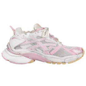 Runner Sneakers “Hvid, babyrosa mesh og nylon” 677403W3RB39059