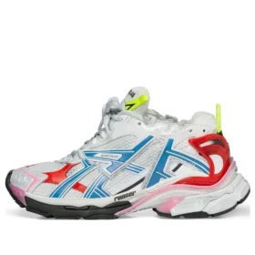 Runner Sneakers “Hvid Blå Rød Mesh og Nylon” 677403W3RB69645