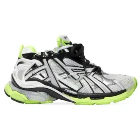 Runner Sneakers “Hvid, sort og neon-gul mesh og nylon” 677403W3RBP1093