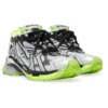 Runner Sneakers “Hvid, sort og neon-gul mesh og nylon” 677403W3RBP1093