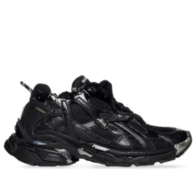 Runner Sneakers “Sort mesh og nylon med gennemsigtig flerfarvet dekoration” 677402W3RB11000