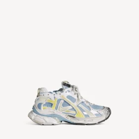 Runner-sneakers til kvinder i blå/gul/hvid
