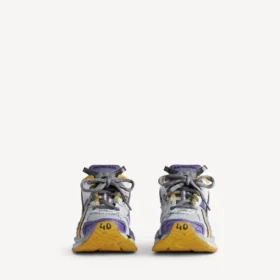 Runner-sneakers til mænd i lilla/orange/grå