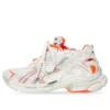 Runner Sneakers “White Fluo Orange Mesh and Nylon” 677402W3RBM9770