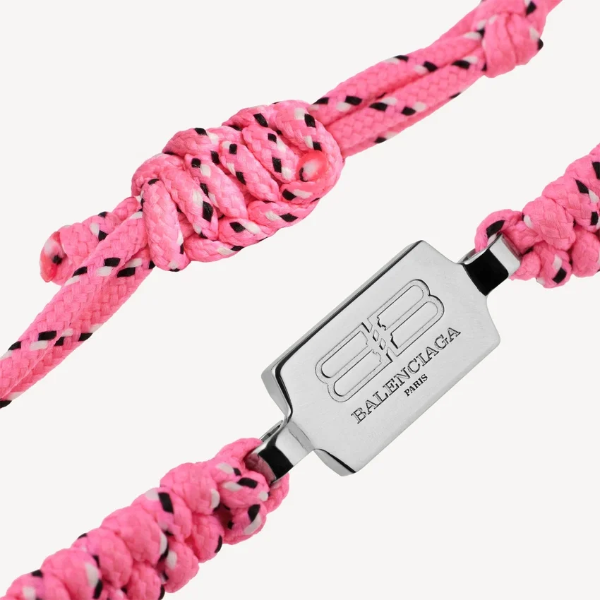 Saint-Germain-blonderarmbånd i lyserød/sort/hvid/skinnende sølv Saint-Germain-blonderarmbånd i lyserød/sort/hvid/skinnende sølv