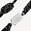 Saint-Germain-blonderarmbånd i sort/hvid/skinnende sølv