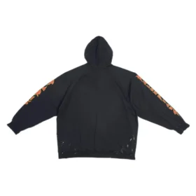 SBalenciaga Metallica-hettetrøje i oversized pasform “Black Orange” 697879TMV891055