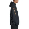 SBalenciaga Metallica-hettetrøje i oversized pasform “Black Orange” 697879TMV891055