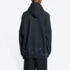 SBalenciaga Metallica-hettetrøje i oversized pasform “Black Orange” 697879TMV891055