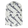 Scribble Logo kortærmet minimalistisk T-shirt “White Navy” 681812TOLE99167