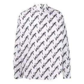 Scribble Logo kortærmet skjorte i Large-pasform “White” 662983TLLJ49040