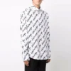 Scribble Logo kortærmet skjorte i Large-pasform “White” 662983TLLJ49040