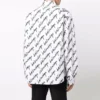 Scribble Logo kortærmet skjorte i Large-pasform “White” 662983TLLJ49040
