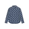 Scribble Logo kortærmet skjorte, Large Fit “Midnight Blue” 662983TLLJ48502