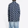 Scribble Logo kortærmet skjorte, Large Fit “Midnight Blue” 662983TLLJ48502