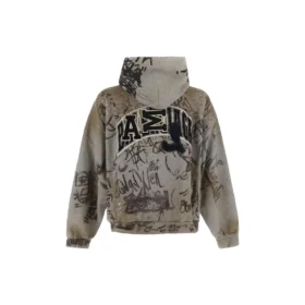 Scribbled Medium Fit-hettetrøje “Grey” 744457TOVA81300