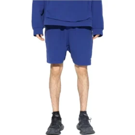 Shorts med logotryk “Indigo Dirty White” 676137TNVB64388