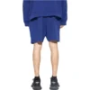 Shorts med logotryk “Indigo Dirty White” 676137TNVB64388