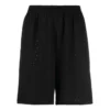 Shorts med perforeret elastisk linning “Black” 674591TMVD41000